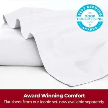 Mellanni California King Flat Sheet - Soft, Cooling Luxury
