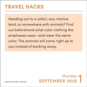Travel Hacks 2025 Day-to-Day Calendar: Tips, Tricks, and Insider Insight to Make Your Trip a Lot More Awesome