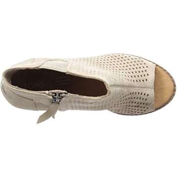 TOMS Women’s Majorca Peep Toe Boot in Desert Taupe