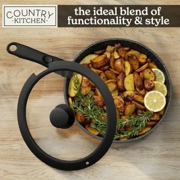 Versatile Country Kitchen Cookware Set with Removable Handles