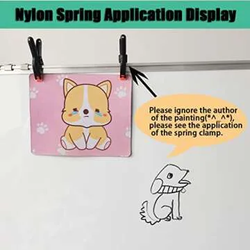 Spring Clamps,6 Pack 6in Professional Plastic Heavy Duty Spring Clips for Crafts, Backdrop Clips Clamps for Backdrop Stand,Photography Studios,Woodworking,Home Improvement