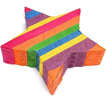 BLUE PANDA Rainbow Star Piñata for Fun Celebrations