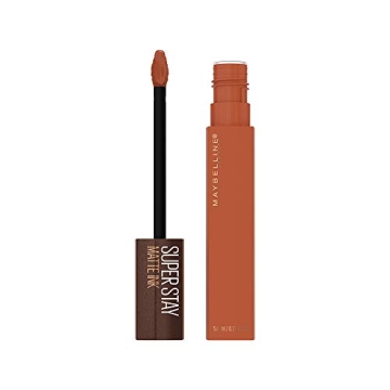 Maybelline New York SuperStay Matte Ink Liquid Lipstick, Coffee Edition, Caramel Collector, 0.17 Oun...