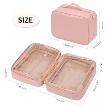 OCHEAL Large Capacity Makeup Bag - Waterproof Cosmetic Organizer