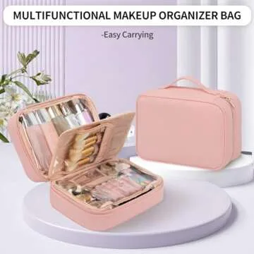 OCHEAL Large Capacity Makeup Bag - Waterproof Cosmetic Organizer