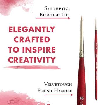 Princeton Velvetouch Spotter Paint Brush 18/0 for Detail