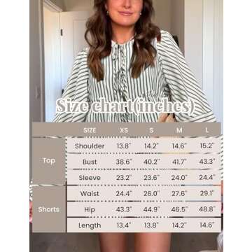 Bankeng Women Y2K Tie Front 2 Piece Shorts Set Plaid Long Puff Sleeve Peplum Top Summer Cute Lounge Sets（Pink,L