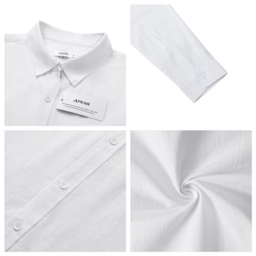 Men's Breathable Linen Shirt Summer Casual Long Sleeve