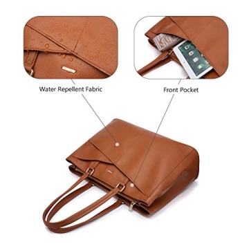 Waterproof Laptop Tote Bag for Women - 15.6 Inch