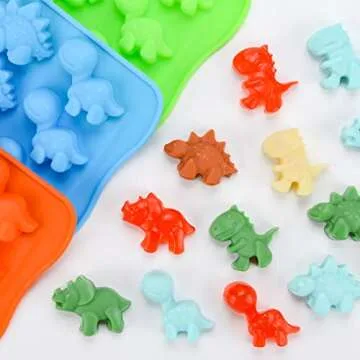 Unique Dinosaur Silicone Candy Molds Set for Kids