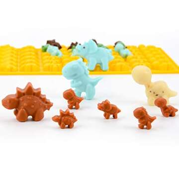 Unique Dinosaur Silicone Candy Molds Set for Kids