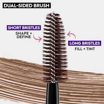 Urban Decay Big Bush Volumizing Tinted Eyebrow Gel (Brown Sugar - Soft Medium Brown), Waterproof, Smudge-Resistant, Flake-Resistant, Buildable Brow Gel Fibers, Up to 24 HR Hold - 0.19 fl oz