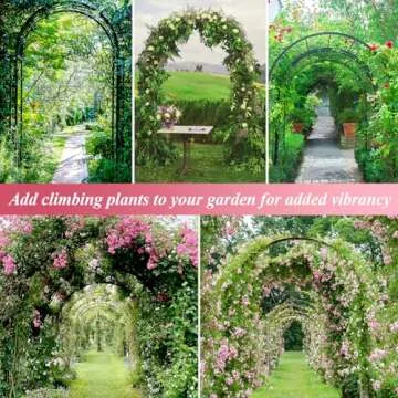 Thickened Tube Garden Arch Trellis for Climbing Plants