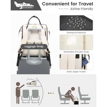 LOVEVOOK 17 Inch Laptop Backpack for Women - Stylish & Functional