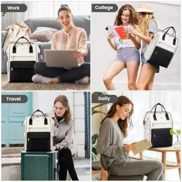 LOVEVOOK 17 Inch Laptop Backpack for Women - Stylish & Functional