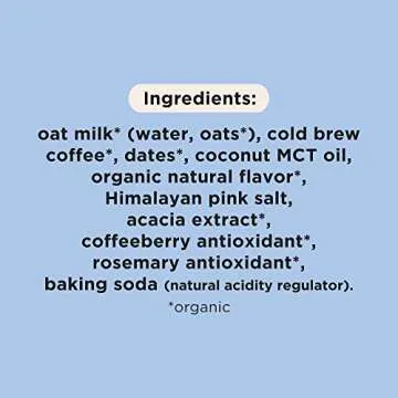 Pop & Bottle, Oat Milk Lattes - Cold Brew, Maca, Antioxidants, Ashwagandha, MCT Oil, Collagen, Organic, Diary Free, Gluten Free, Lightly Sweetened with Dates - Variety, 8 Fl Oz (6 Pack)