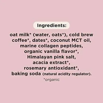Pop & Bottle, Oat Milk Lattes - Cold Brew, Maca, Antioxidants, Ashwagandha, MCT Oil, Collagen, Organic, Diary Free, Gluten Free, Lightly Sweetened with Dates - Variety, 8 Fl Oz (6 Pack)