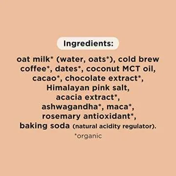 Pop & Bottle, Oat Milk Lattes - Cold Brew, Maca, Antioxidants, Ashwagandha, MCT Oil, Collagen, Organic, Diary Free, Gluten Free, Lightly Sweetened with Dates - Variety, 8 Fl Oz (6 Pack)