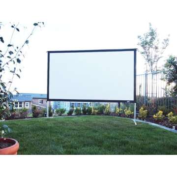 Elite Screens 120-INCH Projector Screen|Outdoor Indoor Movie Screens|16:9 Freestanding Portable Foldable ProjectionStand|Home Theater, OMS120H2
