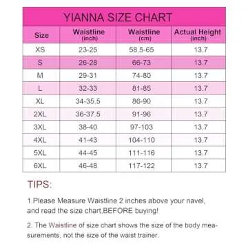 YIANNA Women's Latex Waist Trainer Long Torso Underbust Corsets Cincher Sport Girdle Body Shaper, Size XS (Black)