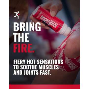 RockSauce Fire, 3 oz Roll-On - Easy to use Pain Relief Cream - Capsaicin & Menthol Formula Relieves ...