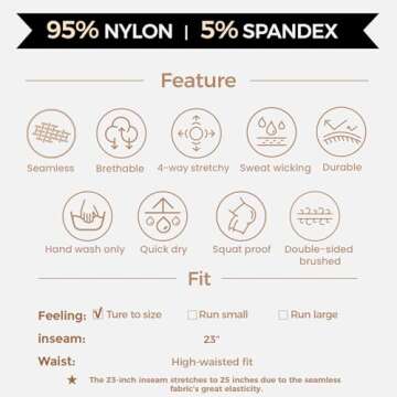 Aoxjox Women's Scrunch Butt Lifting Seamless Leggings Booty High Waisted Workout Yoga Pants (Blue Elixir (Thin Scrunch), Small)