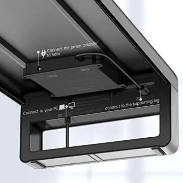 Vaydeer Wireless Charging and USB 3.0 Monitor Stand, Monitor Riser for Desk with Storage, Single Shelf Holder Raiser Organizer for Computer iMac Laptop PC Screen, Heavy Duty Gift Gaming Studio Office