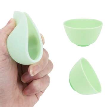 Colorful 10 PCS Silicone Mixing Bowls for All Uses