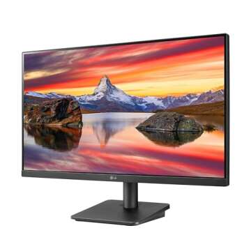 LG FHD 24 Inch Computer Monitor, IPS, AMD FreeSync, Borderless Design