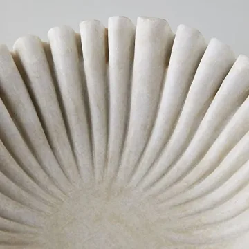 Elegant Marble Bowl - Unique Stone Decorative Centerpiece