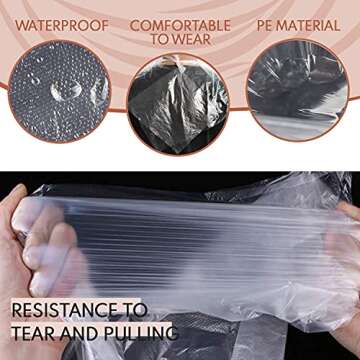 Haircut Capes Disposable Capes Hair Salon Sanitary Barber Capes for Haircutting, Trimming, Shaving, ...