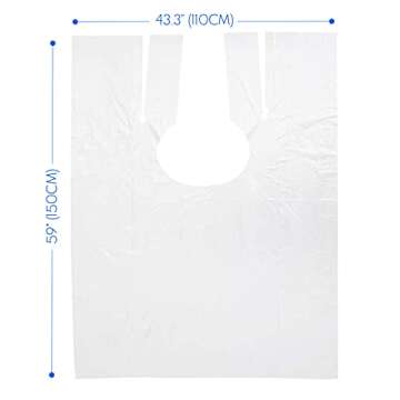 Haircut Capes Disposable Capes Hair Salon Sanitary Barber Capes for Haircutting, Trimming, Shaving, Perming, Coloring, Dying Accessories Supplies - Lightweight, Waterproof, Tear-Resistant (30 pk)