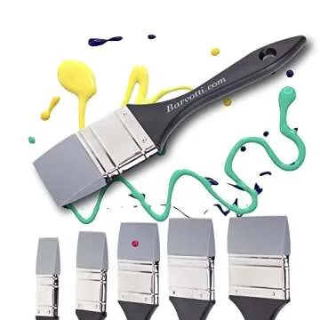 Barvotti 2-Inch Silicone Color Shaper Brush for Precision Painting