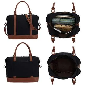 Bluboon Women's Weekender Bag Stylish Carry-on Tote
