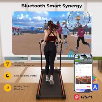 DeerRun 3 in 1 Folding Treadmill for Home and Office