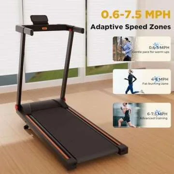 DeerRun 3 in 1 Folding Treadmill for Home and Office