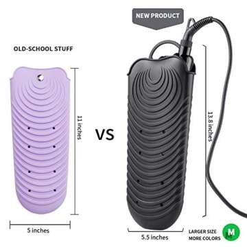 ZAXOP Silicone Heat Resistant Holder Mat Pouch for Curling and Flat Irons