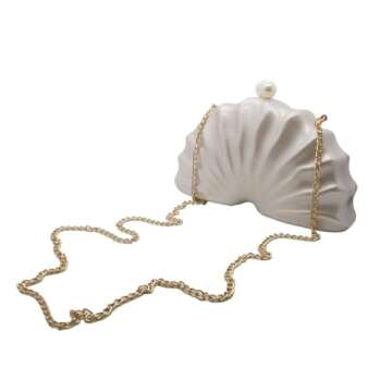 Luxury Shell Shaped Acrylic Clutch for Women