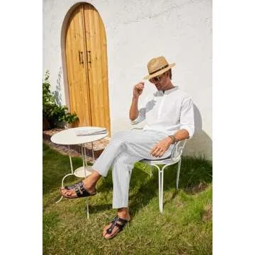 COOFANDY Men's Linen Pants - Stylish Summer Trousers