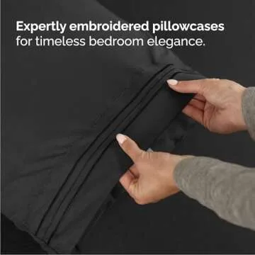 Queen Size 4 Piece Sheet Set - Comfy Breathable & Cooling Bed Sheets Set - Hotel Luxury Bedding for Women, Men, Kids & Teens - Deep Pockets, Easy Secure Fit, Soft and Wrinkle Free - Oeko-Tex - Black