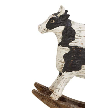 Deco 79 Polystone Cow Sculpture for Cozy Home Decor