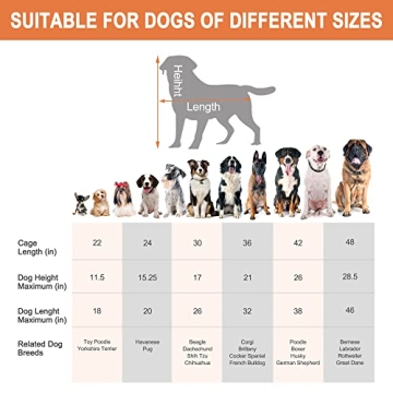 Durable Double Door Dog Crate for Large Dogs