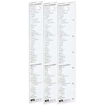 6" Straight-edge Ruler with Books of the Bible (3)