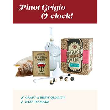 Craft A Brew Making Home Kit – Easy Brew Beginners with Ingredients and Supplies – Ultimate Wine...