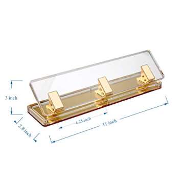 Stylish Acrylic and Gold 3 Hole Punch for Organizing