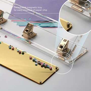 Stylish Acrylic and Gold 3 Hole Punch for Organizing