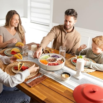 Divided Serving Tray with Lid and Handle - Snackle Box