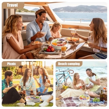 Divided Serving Tray with Lid and Handle - Snackle Box