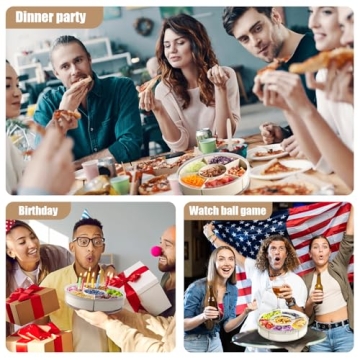 Divided Serving Tray with Lid and Handle - Snackle Box