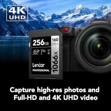 Lexar 256GB Professional SDXC Card, UHS-I, High-Speed Memory Card
